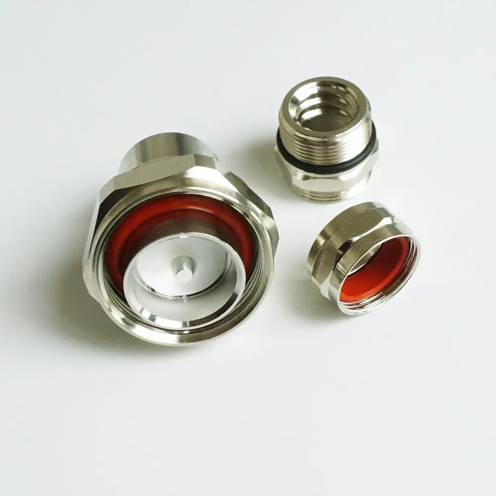 

1Pcs Connector 7/16 DIN male L29 Plug clamp 1/2" in for Superflexible Andrew Heliax Cable Brass Coaxial RF Adapters