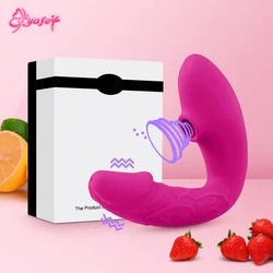 Dildo Clitoris Sucking G-Spot Vibrator 10 Speeds Nipple Sucker Vagina Clitoris Stimulation Female Masturbator Sex Toys for Women