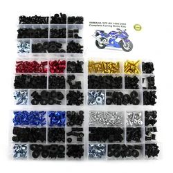 Fit For Yamaha YZF-R6 YZF R6 1999 2000 2001 2002 Complete Fairing Bolts Kit Motorcycle Aluminum Windshield Bolts Fairing Clips