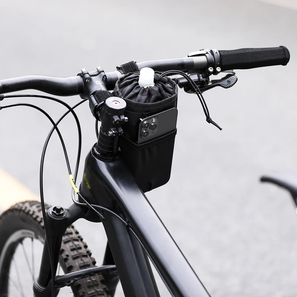 Rhinowalk Bike Bag Bicycle Water Bottle Pocket Pouch Bike Accessories Handlebar Tool Bag Touring Commuting Insulated  Pouch
