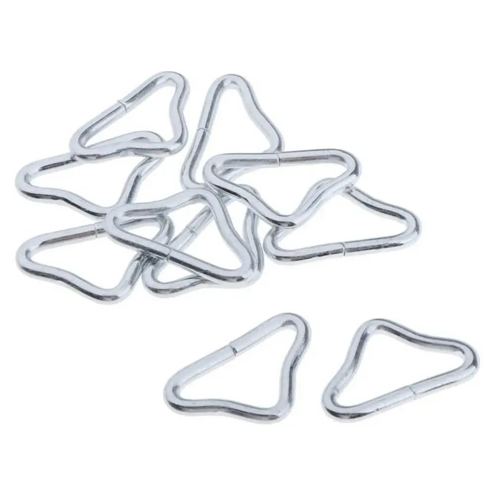 10 Pcs Trampoline Triangle Ring Buckle V-shaped Stainless Steel Trampoline Accessory For Trampoline Replacement Parts