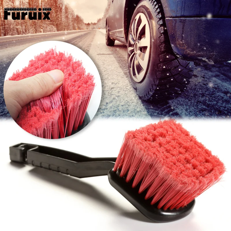 Car Cleaning Tool Soft Bristled Car Washing Brush Tire Brush Body Long-handled Red Hair Brush Red Head Wheel Cleaning Brush