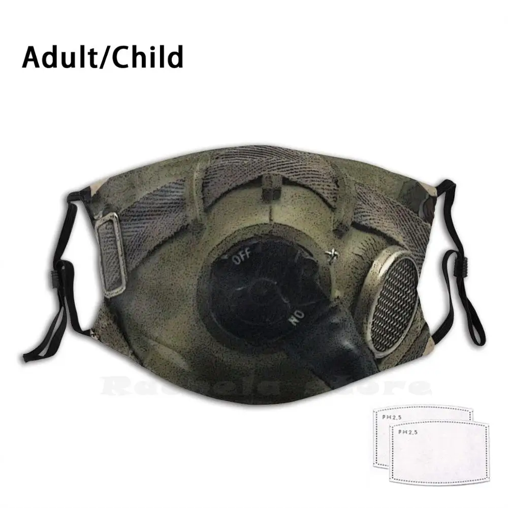 Basic Pilot Mask Adult Kids Anti Dust Filter Diy Mask Fighter Aircraft Air Force Pilot Gunner Oxygen Helmet Aircrew Respirator