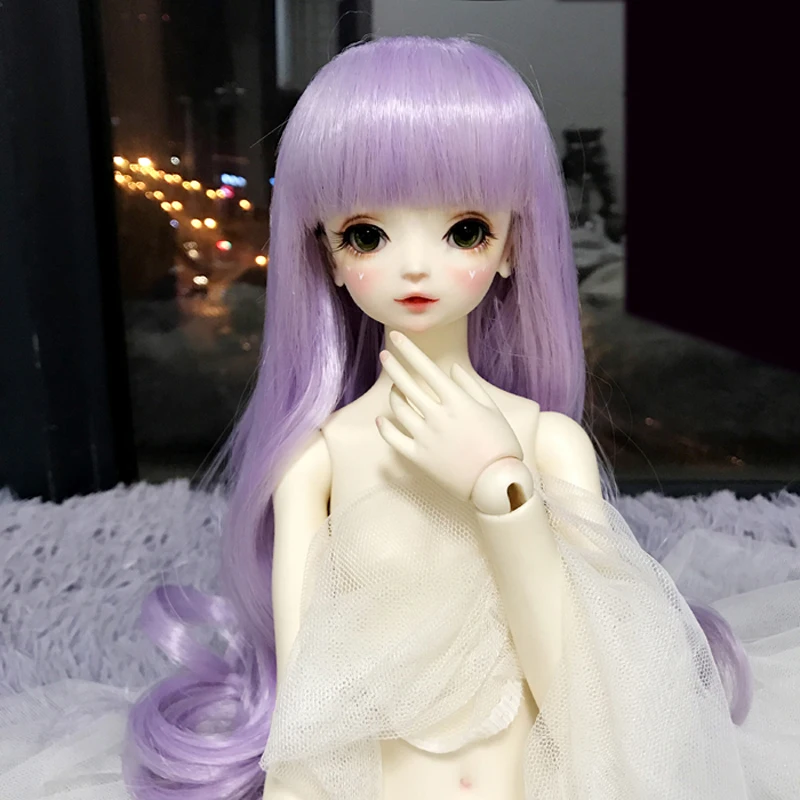 

New Style 1/3 1/4 1/6 1/8 Bjd SD Doll Wig High Temperature Wire Wavy For BJD Super Wig