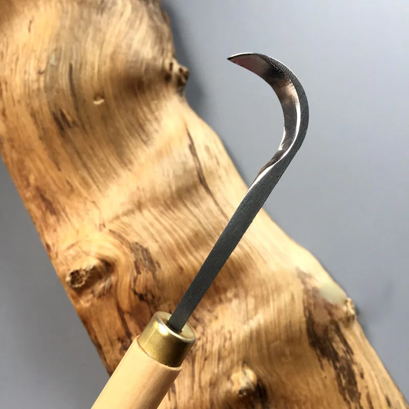 Couteau à découper les racines en Jade, couteau à découper les racines de la machette, outils de sculpture sur bois à main