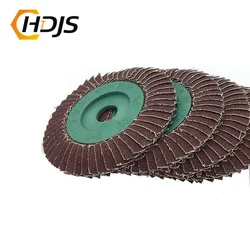 Discos de aleta amoladora angular, herramienta abrasiva de lijado de Metal, plástico y madera, 100mm, 12000rpm, 5 piezas, 4 pulgadas, 80 #320 #