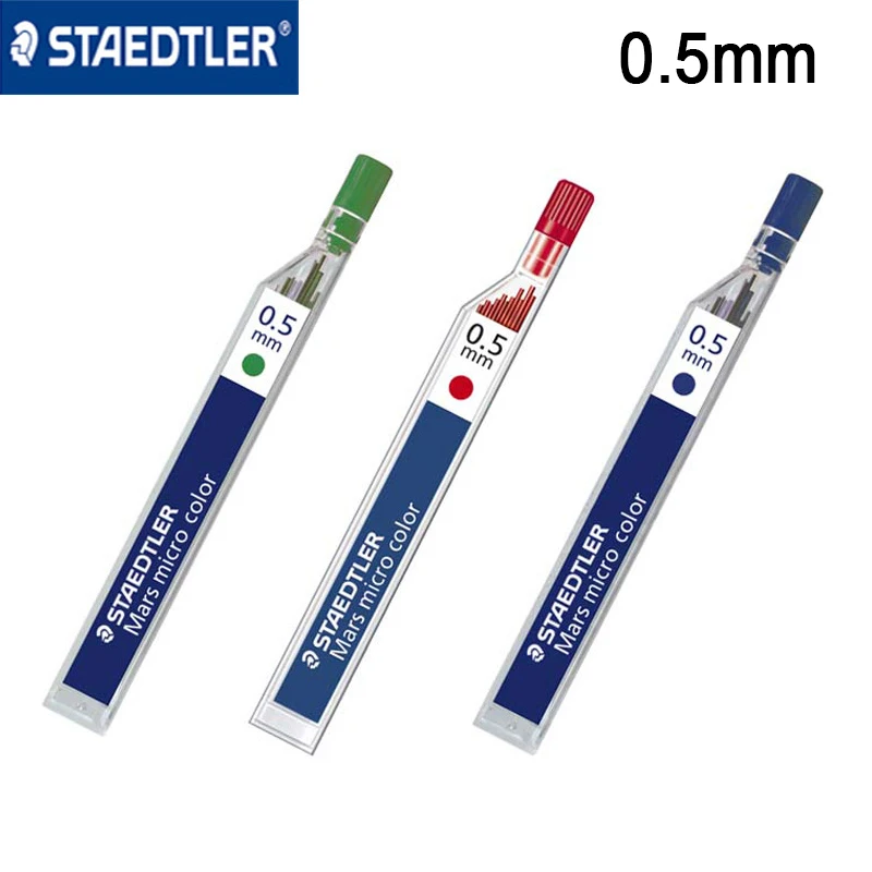 

Staedtler 254 0,5 мм механические стержни для карандашей, сменные стержни красный/синий/зеленый, 2 шт./лот