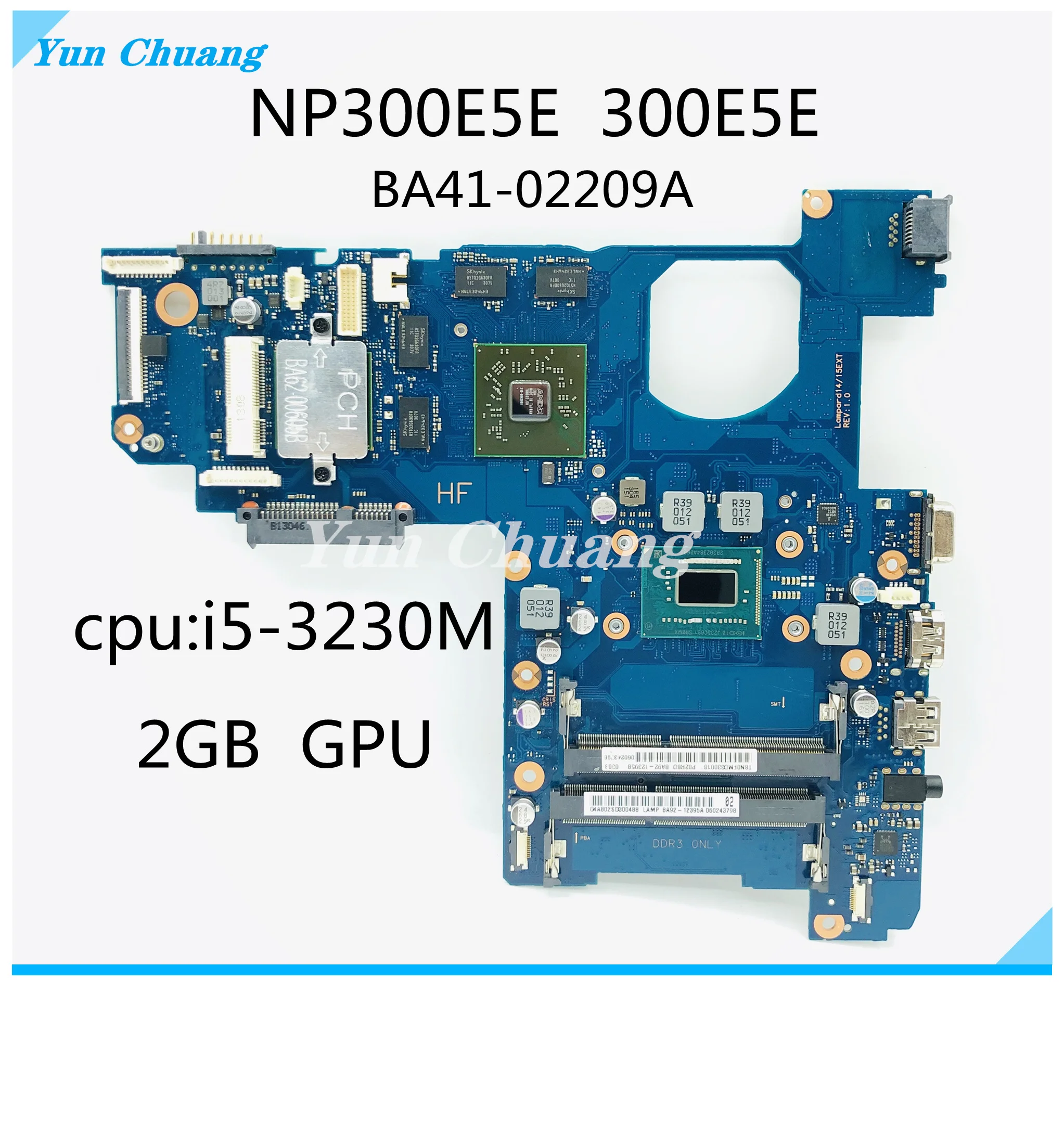 BA92-12395A BA92-12395B BA41-02209A For SAMSUNG NP300E5E 300E5E NP300E5V laptop motherboard With i5-3230M CPU HD 8750M GPU DDR3