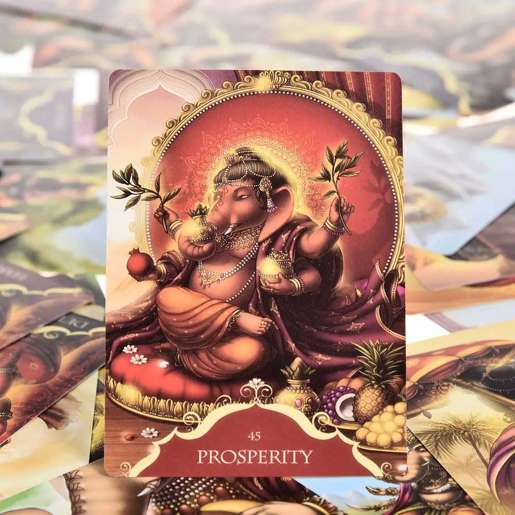 Tarot Cards Whispers Of Lord Ganesha Oracle Tarot Table Game English Divination Tarot ​Family Party Playing Cards