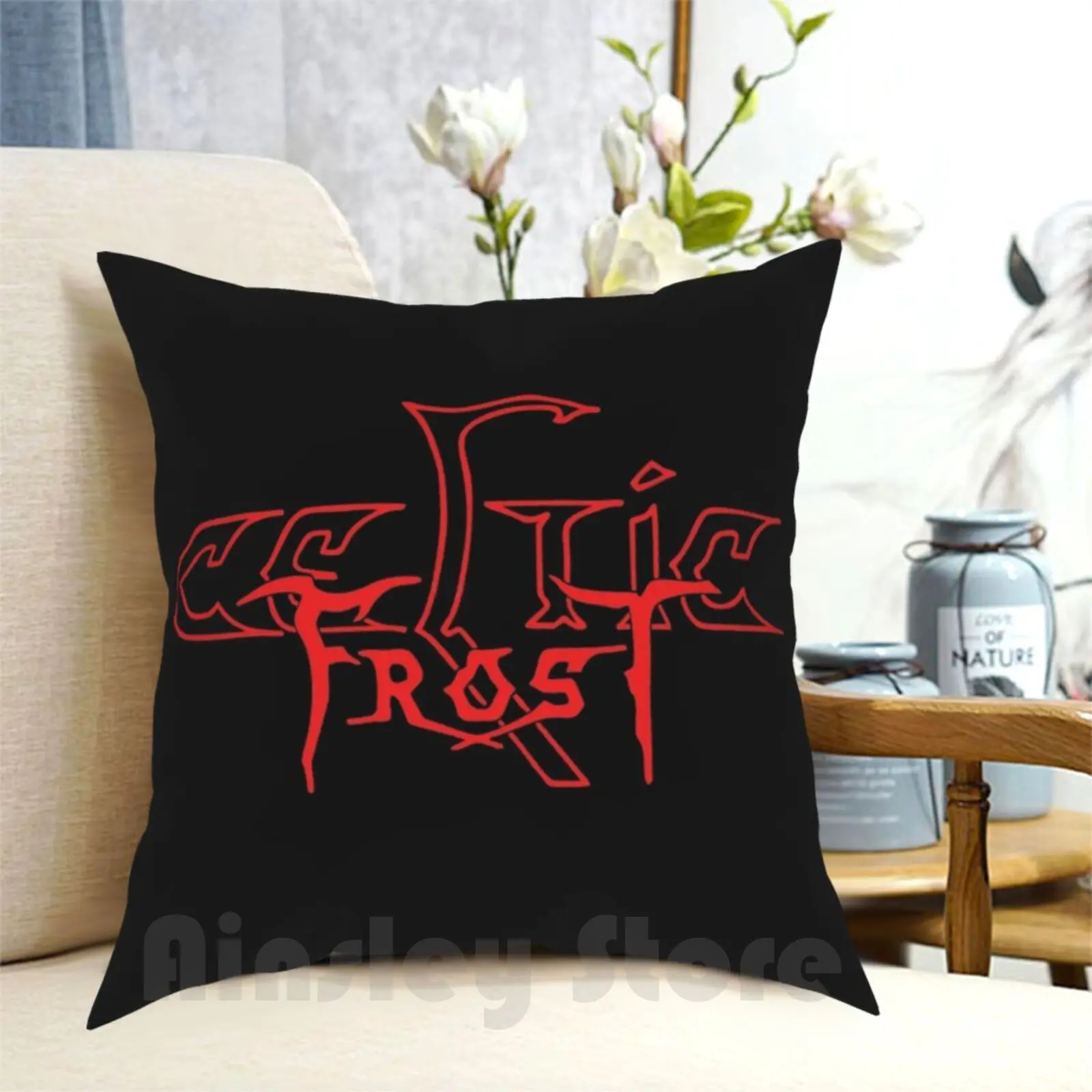 Frost Pillow Case Printed Home Soft Throw Pillow Metal Metal Band Black Metal Extreme Metal Possessed Venom Bathory