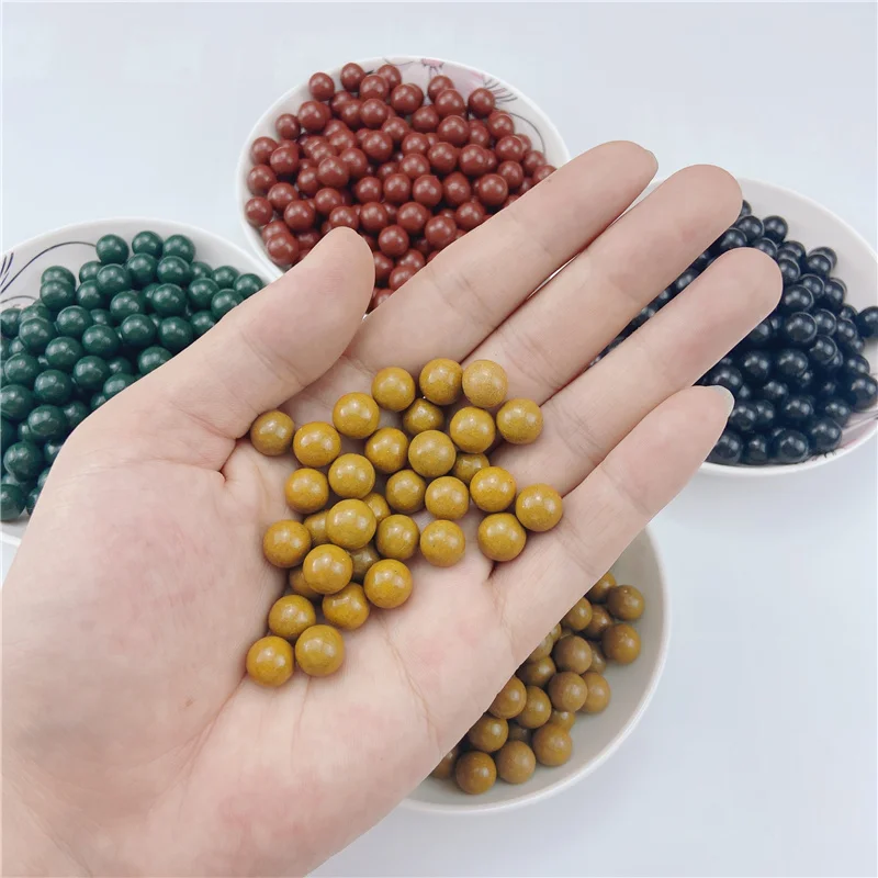 1000pcs Slingshot Practice Ammo Hard Mud Ball 9-10mm Outdoor Hunting Dedicated Slingshot Smooth Surface High Temperature
