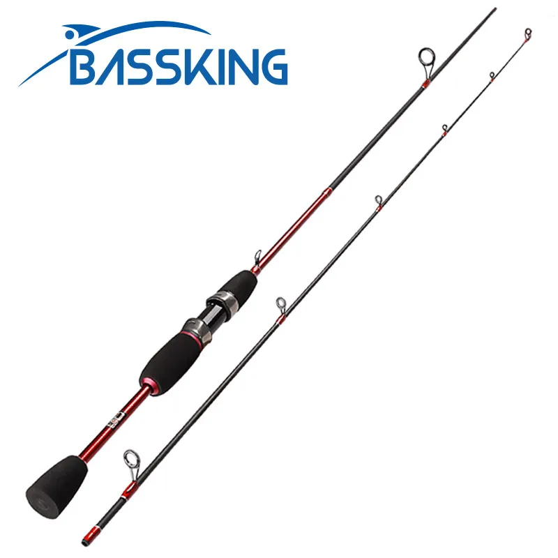 

BASSKING 1.8m 2 Section UL Fishing Rod Spinning Ultralight Carbon Fiber Fishing Tackle Lure Rod Canne Spinnng Fishing Pole Stick