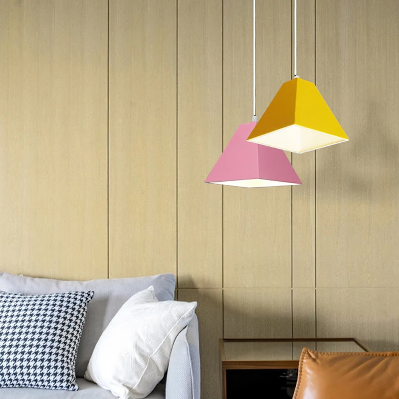 

Minimalist Modern Pendant Lamp E27 Aluminum Lampshade Light Kitchen Living Room Hanging Light for Art Decor Suspension Luminaire