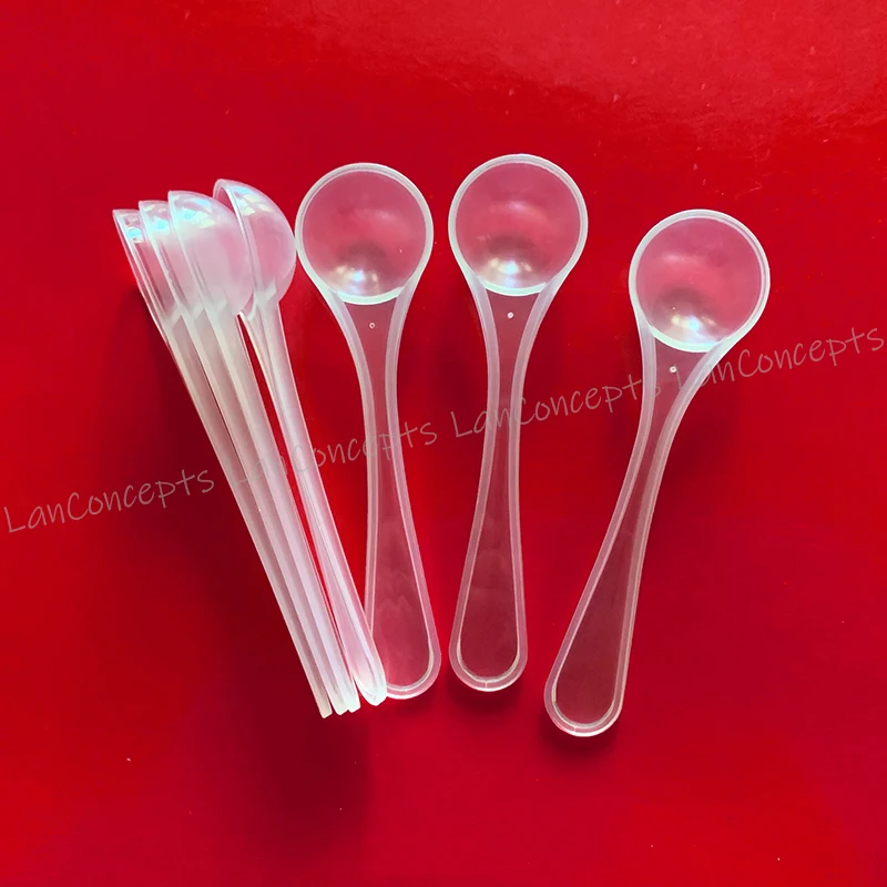 Wholesale 2.5ml Plastic Measuring Scoop, 1.2 gram translucence Spoon, clear 1.2g Measure Spoons, 1000pcs per lot