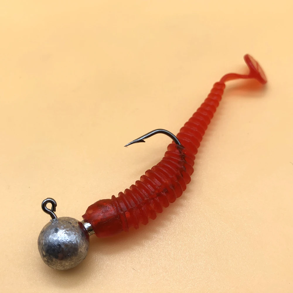 Anzuelos Jig Head de acero al carbono con púas para vinilo jigging - imagen 3