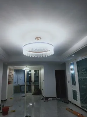 Art Glass Gold Round Oval Chandeliers