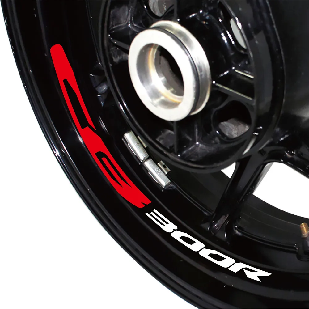 

New sale Motorcycle wheel Stickers Rim Decorated reflective Decals Case suitable for Honda CB300R cb 300r