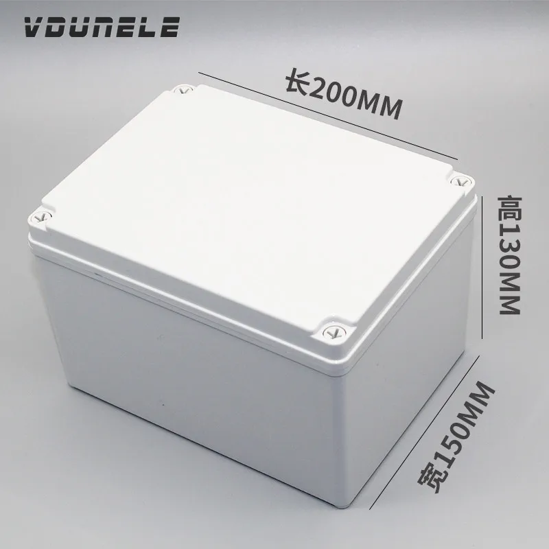 Large Waterproof Plastic Box 200*150*100mm Transparent Cover Electronic Junction Enclosures 200*200*130mm IP67 Project Cases
