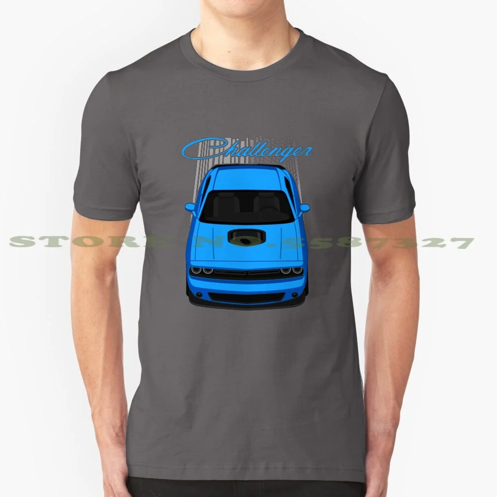 Challenger Rt Shaker-B5 Blue 100% Pure Cotton T-Shirt Challenger Shaker Srt Usa Drag American Musclecar Beast Race Racing