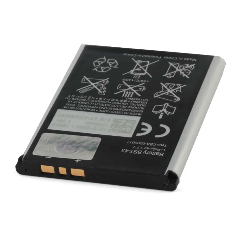 Original BST-43 Mobile Phone Battery For Sony  Ericsson WT13I Yari U100i J10 J20 J108i S001 CK13I