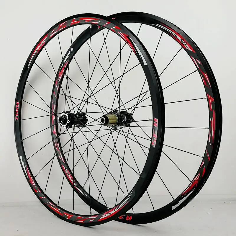 700C road wheels disc brakes road bike whees bicycle road wheelset 30mm alloy RIM direct-pull spoke 9mmQR thru-axle15mm/12mm