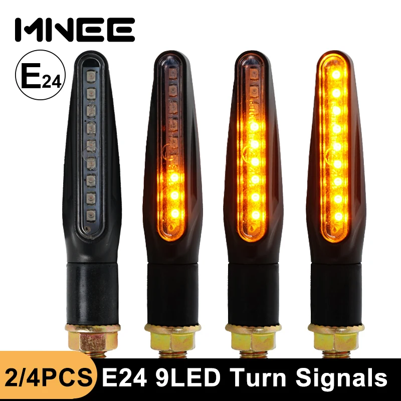 Emark LED Blinker Motorrad Signal Licht E24 LED Blinker Blinkende Anzeige Biegsamen Schwanz Stop Signal Gebaut-in LED relais