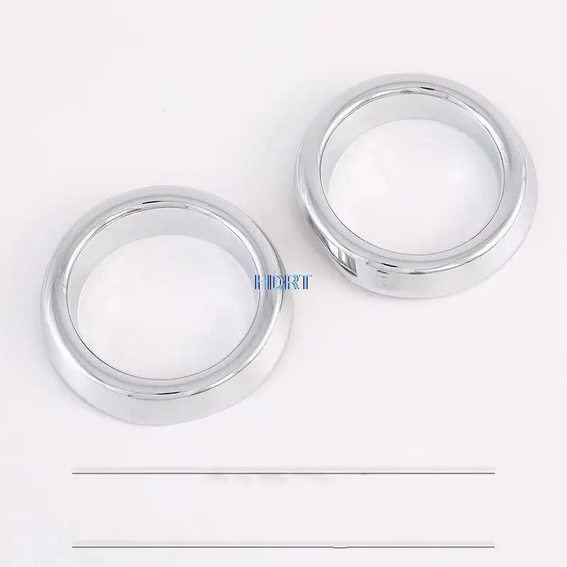 Fit For Ford Transit 2017 2018 2019 Carbon Fiber Styling ABS chrome Car Front Fog light Ring Hood Cover Trim Styling Sticker