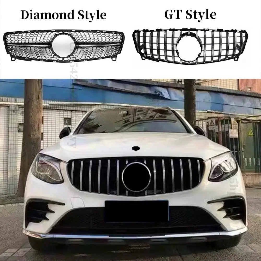 Front Grille Racing Grill Mesh Tuning Accessories For Mercedes A Class A45 W176 2013 -2018 2019+ A180 A200 A260 GT Diamond Style