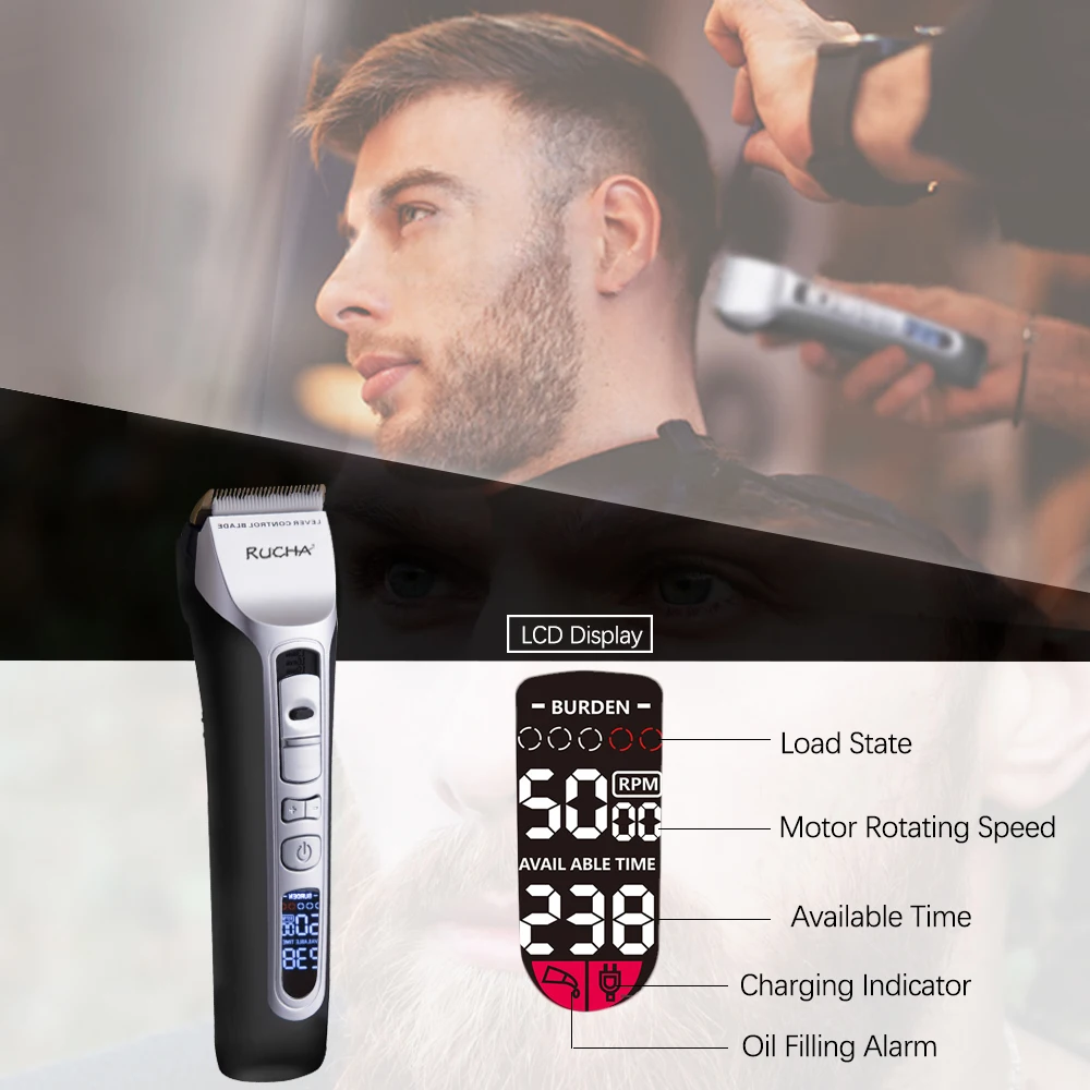 Hair Clipper Titanium Ceramic Blade