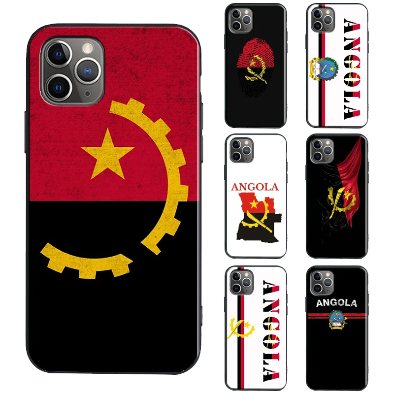 Angola Flag Case For iPhone 11 14 13 Pro Max SE 2020 6S 8 7 Plus X XR XS Max 12 Pro Max mini Phone Cover