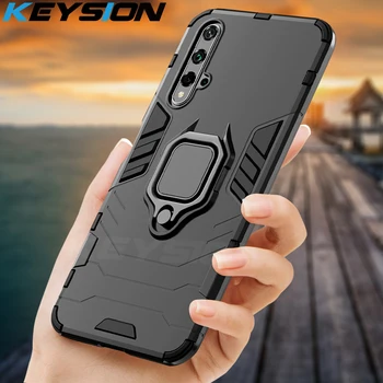 KEYSION Schokbestendig pantserhoes voor Huawei Mate 30 20 Pro P30 P20 lite P Smart Y5 Y6 Y7 Y9 2019 Telefoonhoes voor Honor 20 Pro 10i 10 lite 8a 8X9X