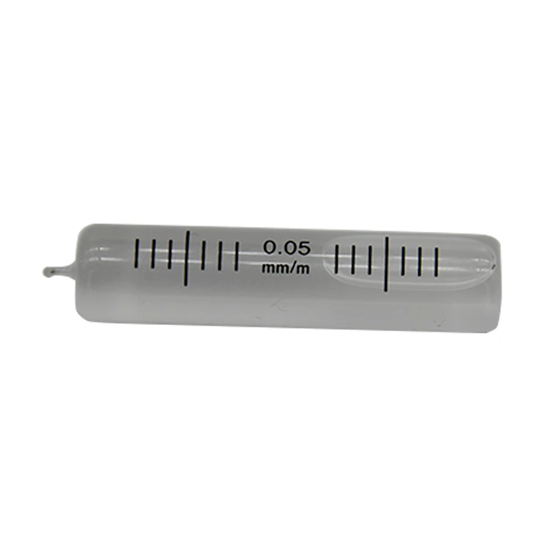 High precision glass tube horizontal bubble 0.05mm/m portable level ruler