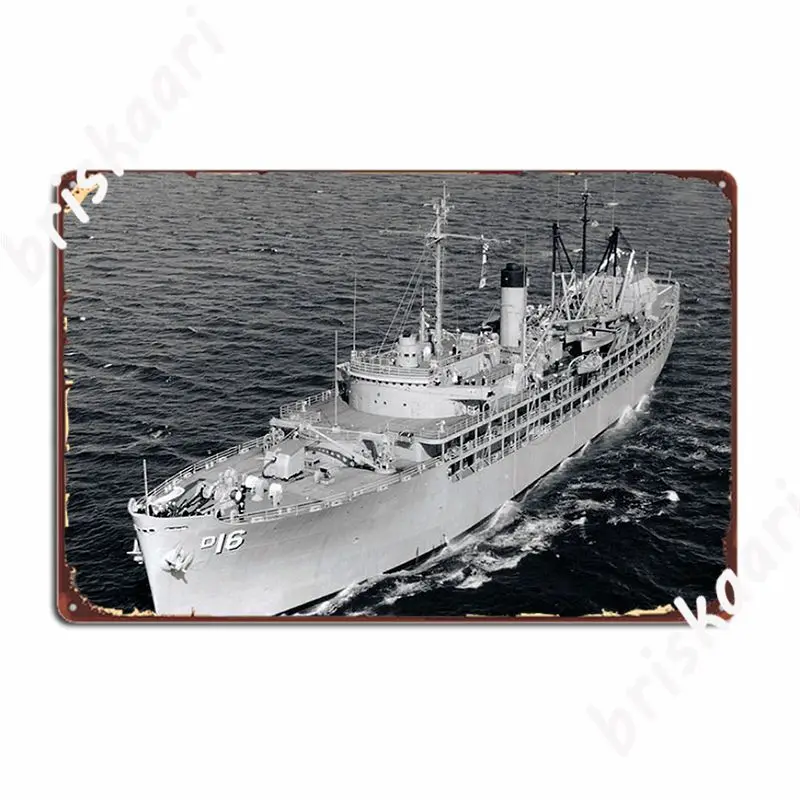 Uss Cascade Ship's Store Poster Metal Plaque Club Pub Garage Customize Plaques Tin Sign Posters