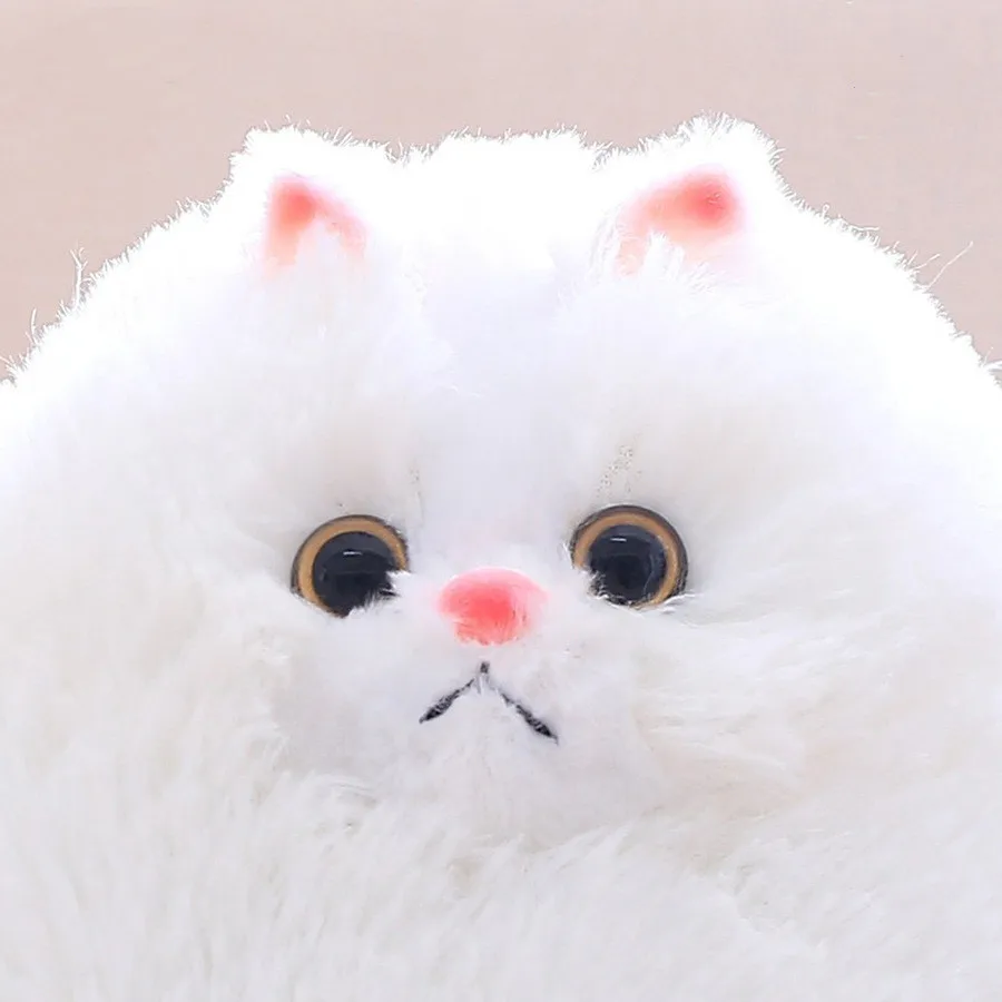 Kawaii puszysty kot pluszowe zabawki perski kot wypchane lalki miękkie poduszki wypchane zwierzę Peluches lalki dla dzieci zabawki dla dzieci prezenty świąteczne