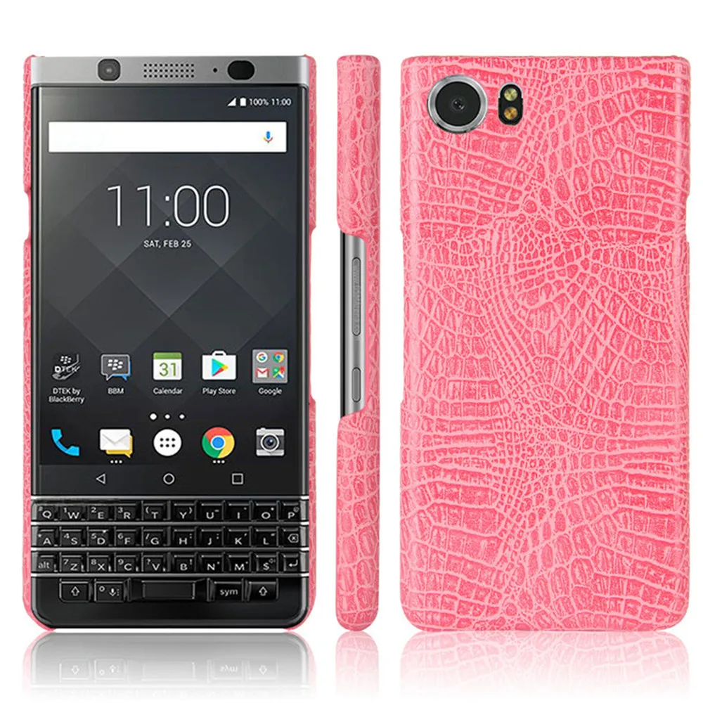 For BlackBerry Keyone DTEK70 Case Crocodile Skin Matte Back Cover Hard Case For BlackBerry Keyone BBB100-2 Phone Bags Cover