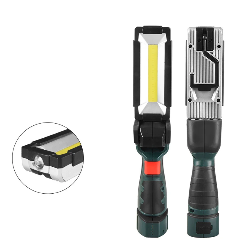 LED Work Light, COB Rechargeable Work Lights with Magnetic Base & Hook, 5 Modes, Flashlight Inspection Light for Car Repair