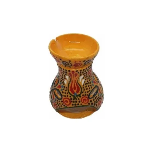 Expert Tulip Pattern Ceramic Dark Yellow Decorative Censer Candle holder