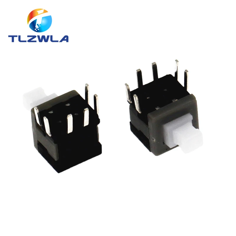 10pcs 5.8*5.8mm Self Locking Push Tactile Power Micro Switch Kit 2 3 6 Pin Button Switches 5.8x5.8