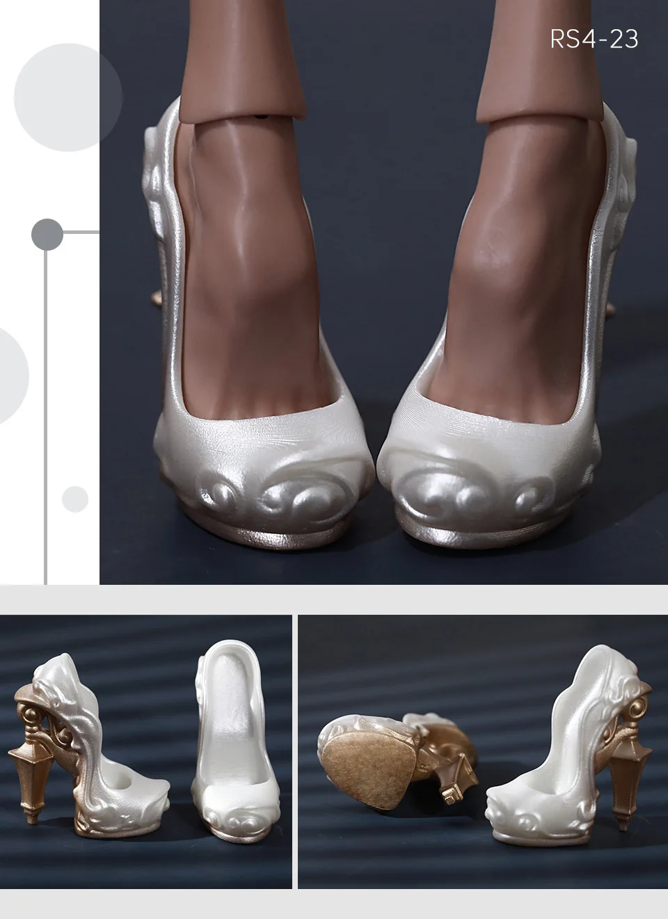 BJD Doll Shoes 1/4 BJD High Heel Super Model Popovy Clothing MSD Size Accessories for Women Body Lillycat Clothing