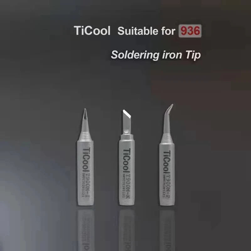 TiCool 936 العالمي تحلق سلك سبيكة لحام تلميح مستقيم تلميح قمة منحنية سكين صغير تلميح هو مناسبة لأدوات إصلاح المحمول