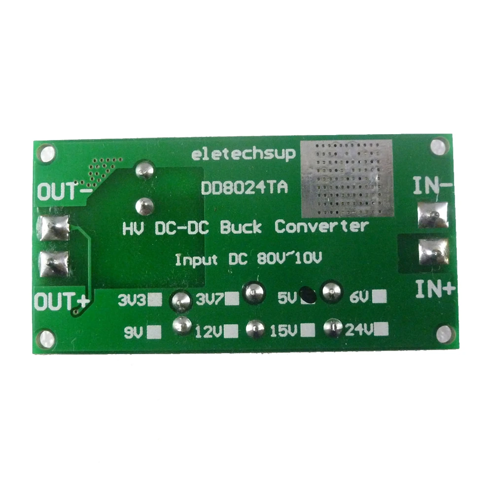 High-Voltage EBike DC-DC Buck Converter Step-Down Regulator Module 24V 36V 48V 60V 64V 72V 80V to 3.3V 5V 6V 9V 12V 15V