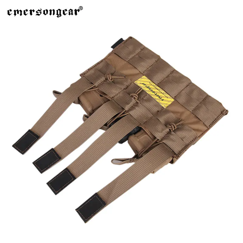 Emersongear 5.56 Triple Open Top Magazine Pouch Mag Bag Panel Jacht Airsoft Training Outdoor Nylon EM6356