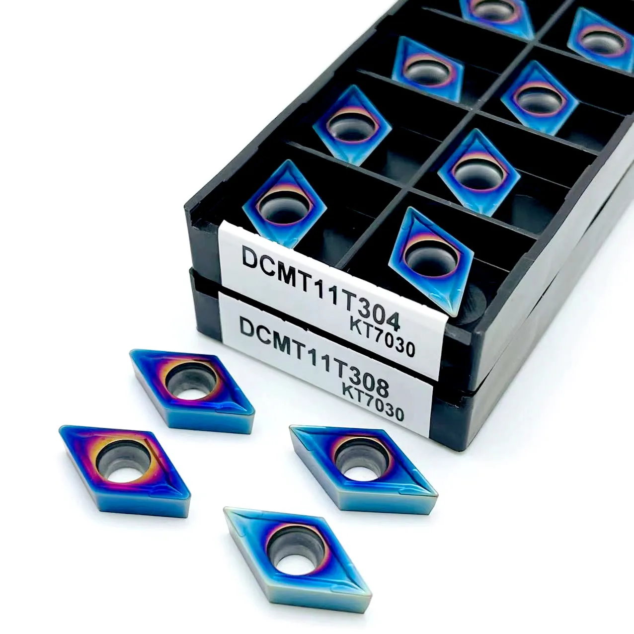 DCMT11T304 DCMT11T308 내부 선삭 공구 dcmt 11t304 초경 인서트 선삭 공구 공구 선반 선삭 인서트