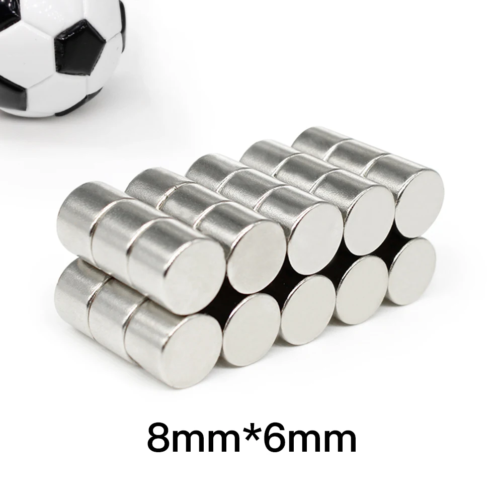 8x6mm Small Circular Magnets For Home Refrigerators, Offices DIY 8*6