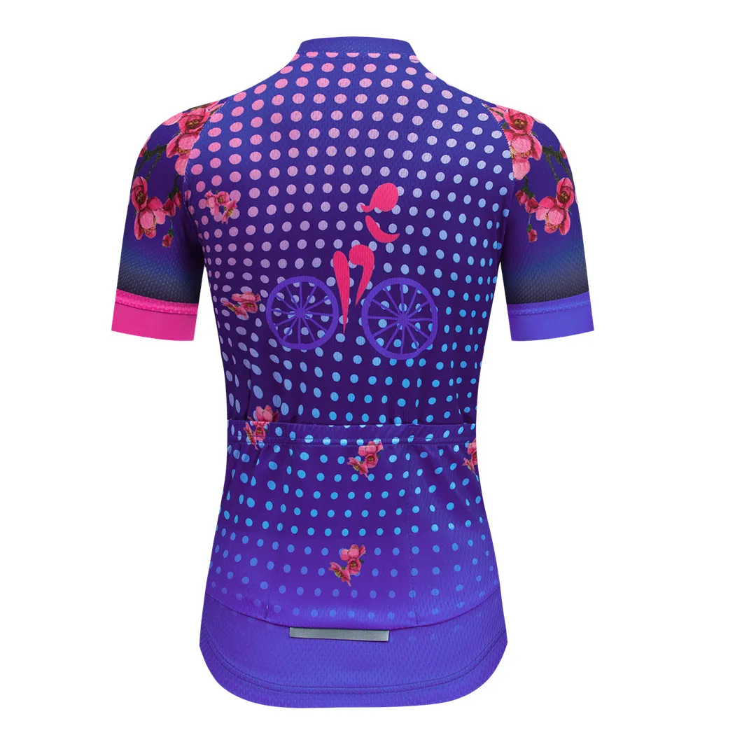 JPOJPO Pro Cycling Jersey Women Summer Mountain Bike Jersey Tops Team Sport Cycling Clothing Quick Dry MTB Bicycle Shirt Maillot