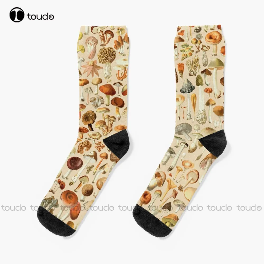 Vintage Mushroom Designs Collection Socks Custom Socks Christmas New Year Thanksgiving Day Gift Unisex Adult Teen Youth Socks