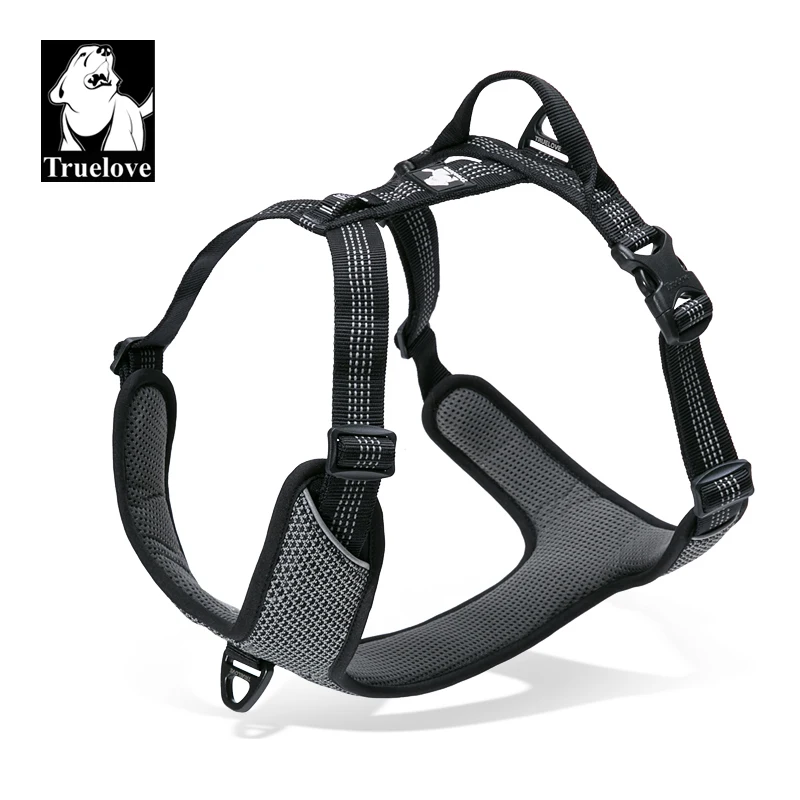 Truelove Pet Reflective Pet Dog Harness Small Medium Large Vest Adjustable with Safety Buckle D-flex Buckle Pet ProductsTLH6071