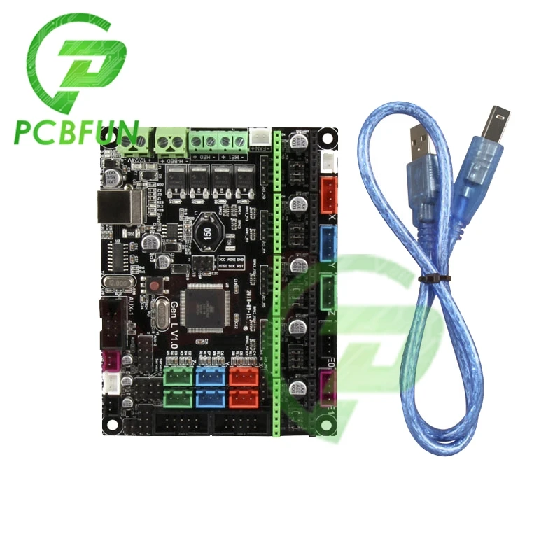 3D printer board MKS Gen L Controller Compatible with Ramps1.4/Mega2560 R3 for A4988/DRV8825/TMC2208/TMC2130 Drivers Controller