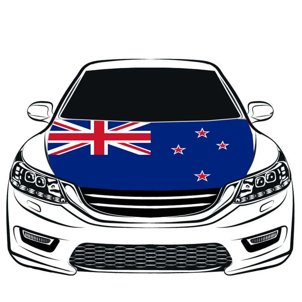 

New Zealand National Bonnet Banner Car Hood Cover Flag Elasticity Cloth Car Engine Flag