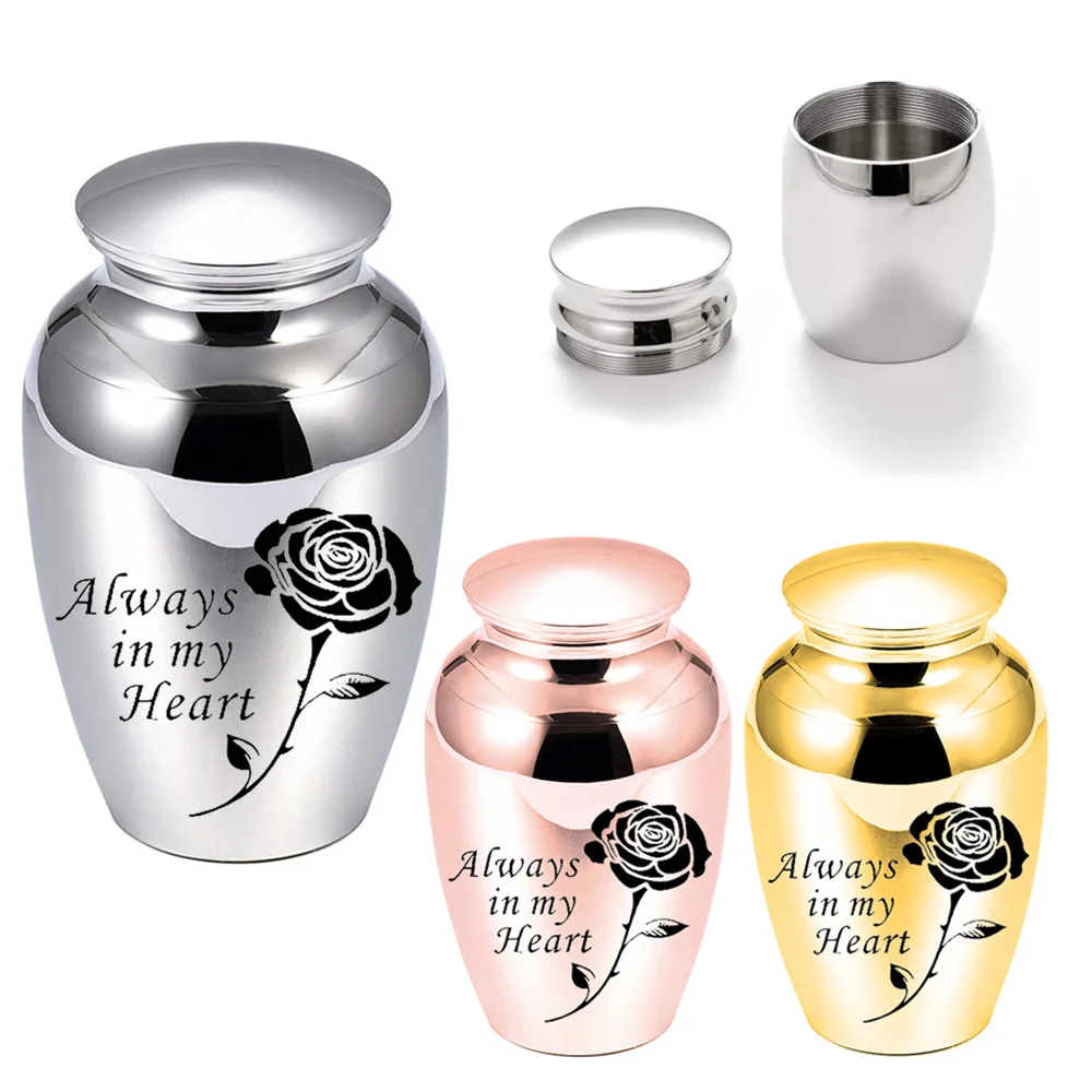 Keepsake Urns for Human Ashes Multiple Colors to Choose Small Cremation Urns for Human Ashes or Pet Ashes Aluminium Alloy